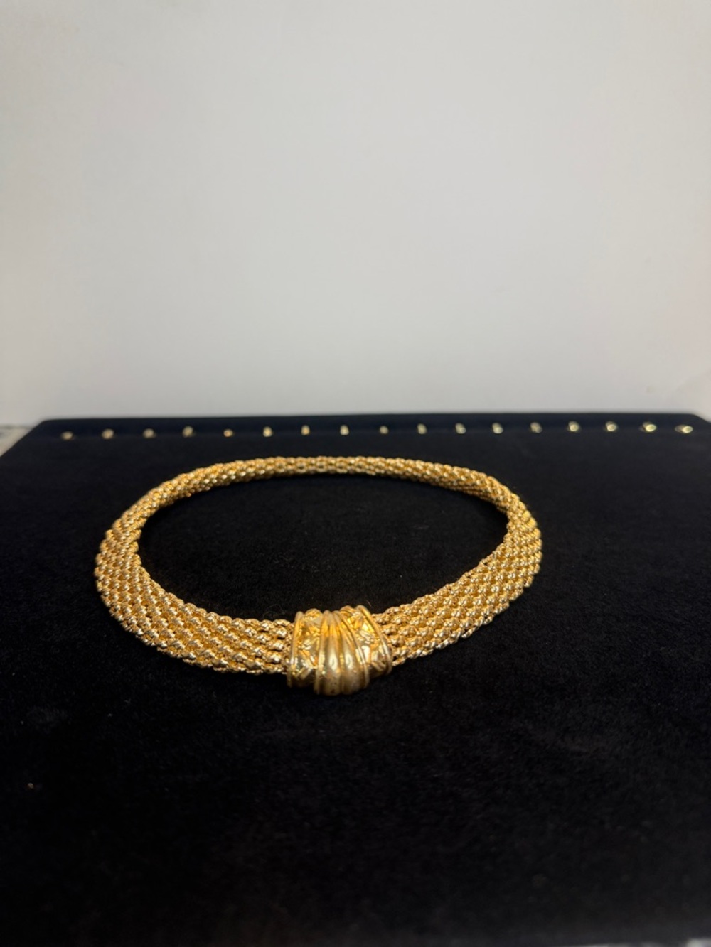 Gold-Tone Braided Choker Necklace - Women's Jewelry